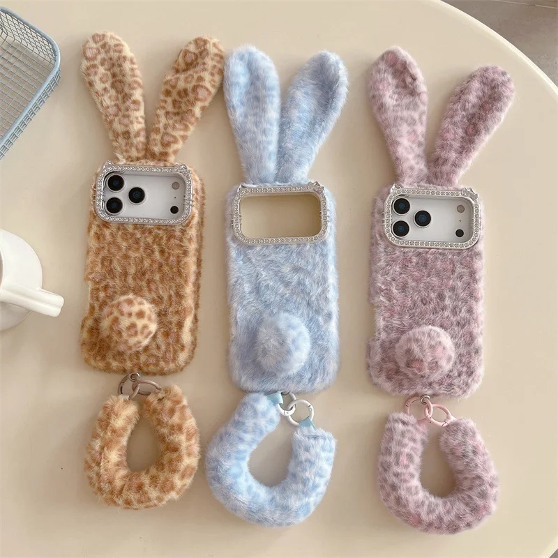 Apple Iphone 15 Pro Max - Funda de Peluche con Orejas de