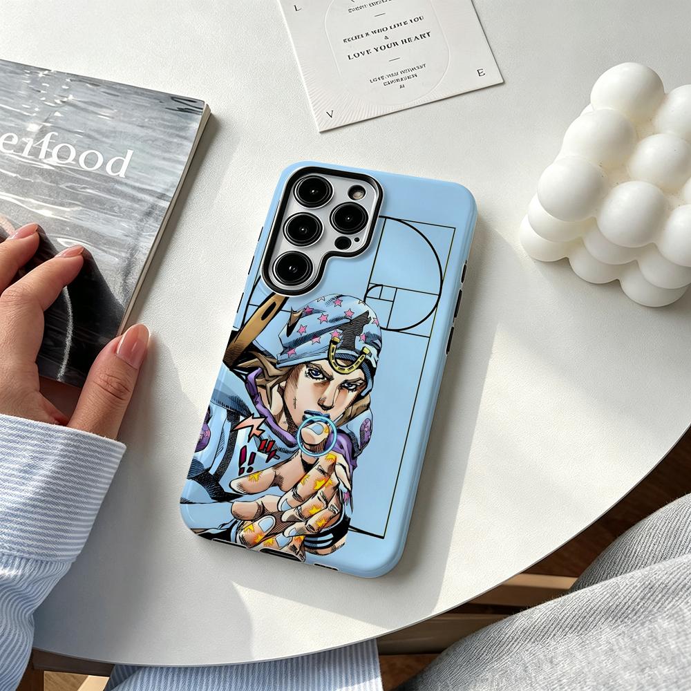 Samsung Galaxy S25 - Funda de teléfono Anime J-JOJO Steel