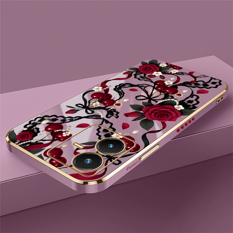 Funda con estampado de rosas p - Vivo Y28 reseña y precio