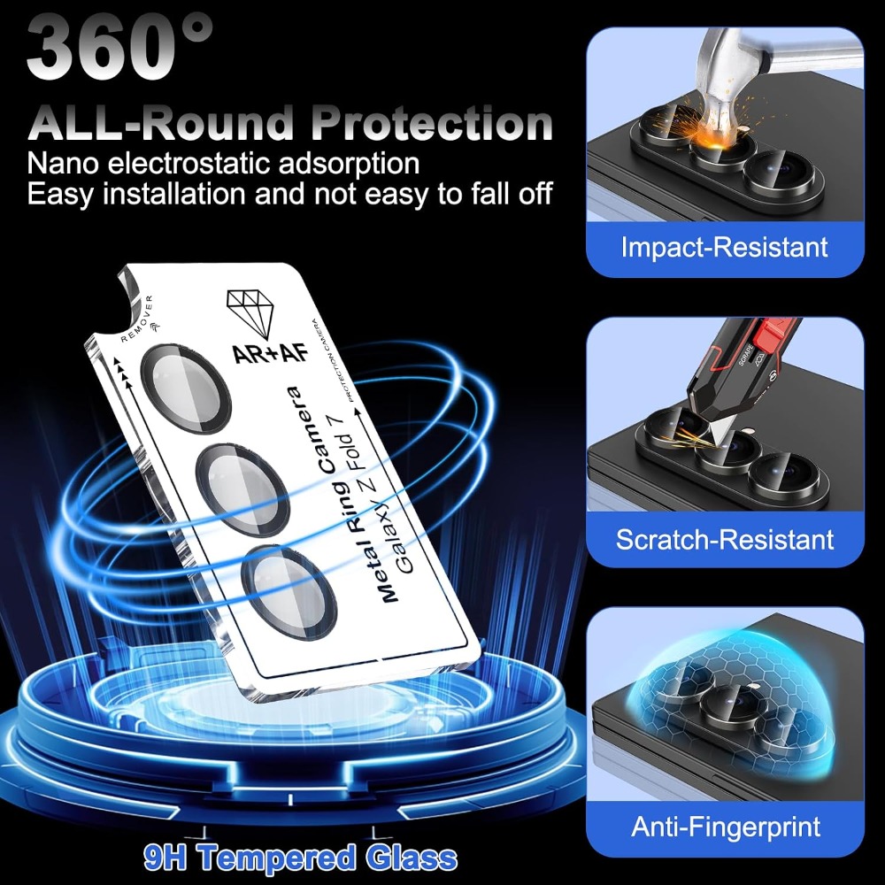Protector de cámara con anillo - Tempered Glass Screen 9H reseña y precio